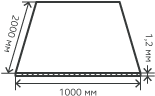 Лист нержавеющий  1,2х1000х2000 мм.  AISI 316 (10Х17Н13М2) холоднокатаный,  матовый