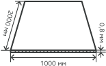 Лист нержавеющий  0,8х1000х2000 мм.  AISI 316 (10Х17Н13М2) холоднокатаный,  матовый