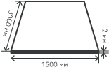 Лист нержавеющий  2х1500х3000 мм.  AISI 316 (10Х17Н13М2) холоднокатаный,  матовый